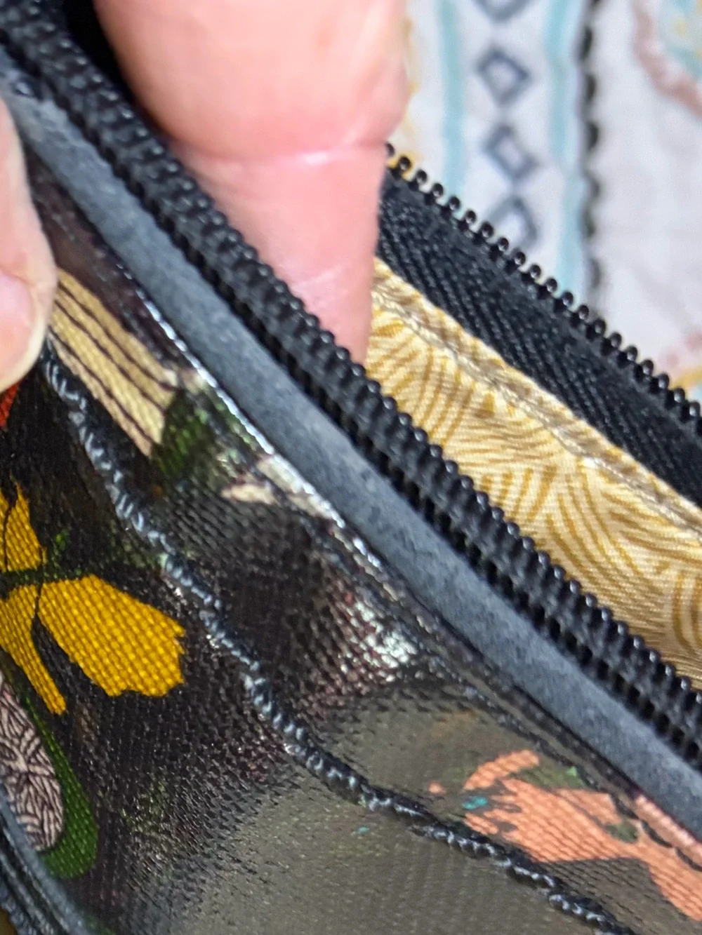 Sakroots Black Multicolor Bird & Floral Crossbody